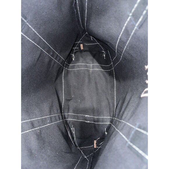 VTG 90s LL Bean Boat & Tote Bag USA Canvas Rare Black Brown medium - Picture 8 of 12